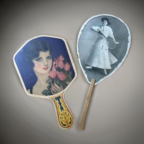 Vintage Paper Fans - Unique Collectibles from the Early 20th Century - Picture 1 of 4